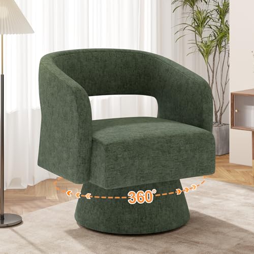 Luxanimarion Swivel Barrel Accent Chair