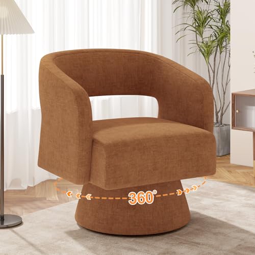 Luxanimarion Swivel Barrel Accent Chair
