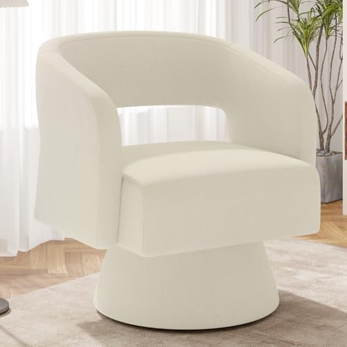 Luxanimarion Swivel Barrel Accent Chair